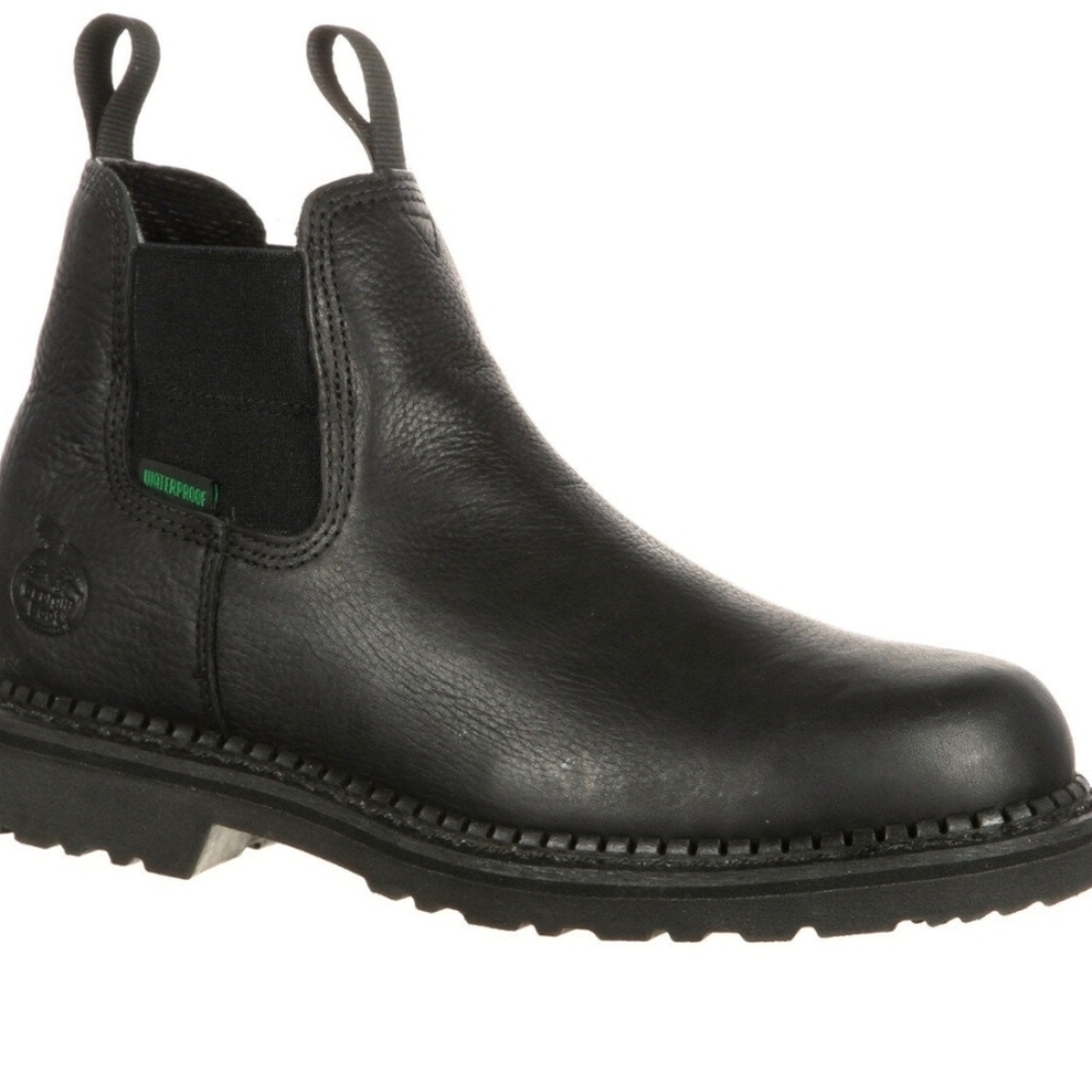 Georgia Boot Men's Black Chelsea Boots